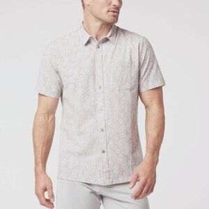 Vuori Men's Casual Button Down Shirt - Light Gray